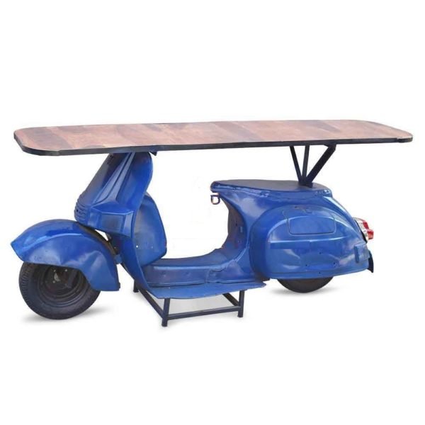 Scooter Bar Table blue
