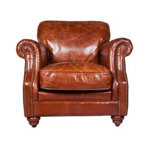 Vintage Sofa Leather 1 seater Sofa