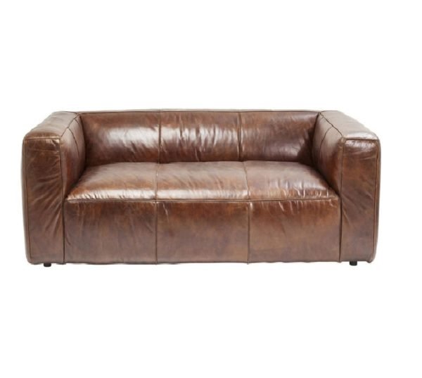 Cigar Brown leather 3 seater