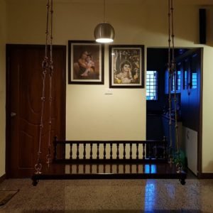 lobby ceiling swing Asian Wooden Jhula